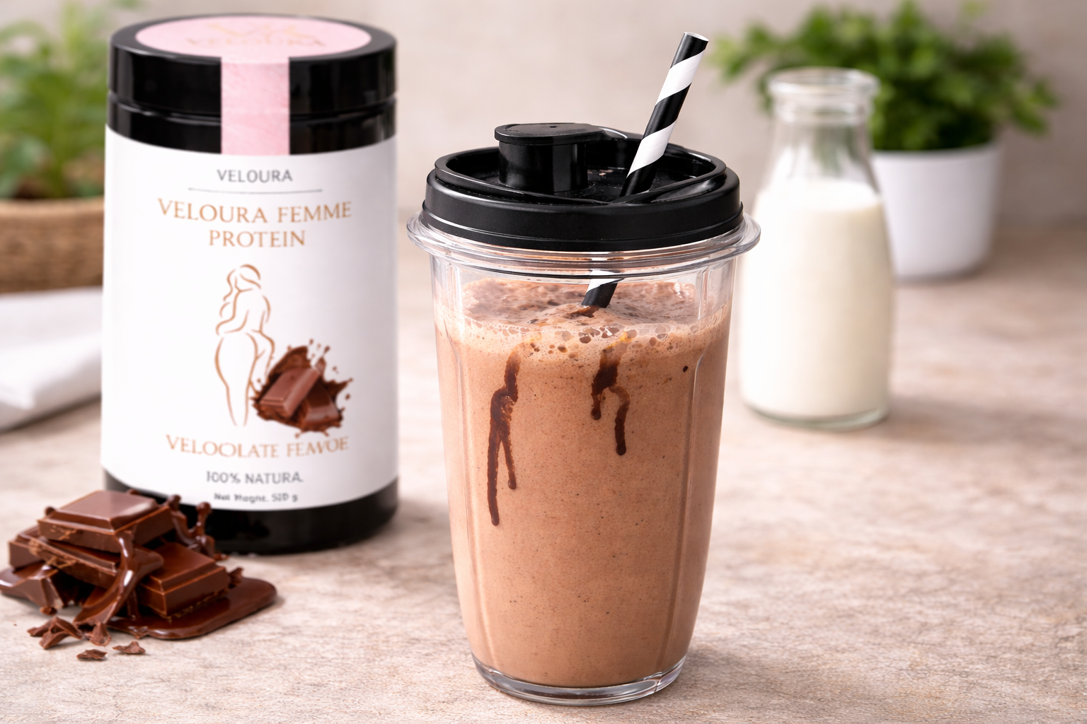 امزجي مع الحليب